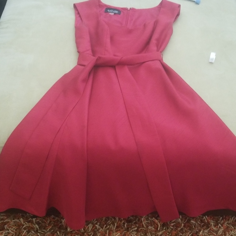 Black Label red dress